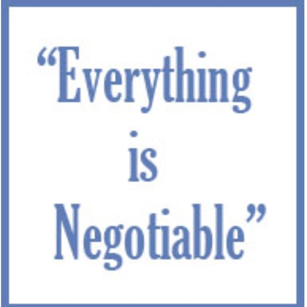 Everything is Negotiable